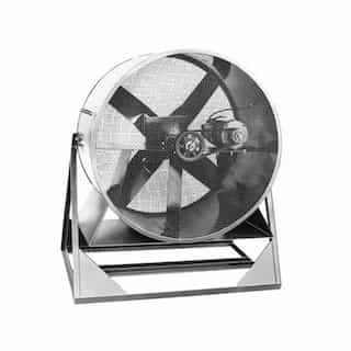 30in Belt-Drive Cooling Fan w/Explosion-Proof Motor, Medium Stand, 1 HP, 1 Ph, 10500CFM