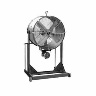 36in Belt-Drive Cooling Fan w/Explosion-Proof Motor, High Stand, 1 HP, 1 Ph, 13500CFM