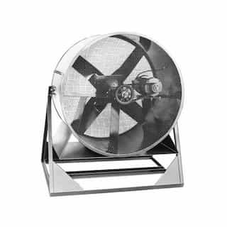 36in Belt-Drive Cooling Fan w/Explosion-Proof Motor, Med. Stand, 1 HP, 3 Ph, 13500CFM
