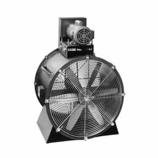60in Belt-Drive Cooling Fan, Low Stand, 5 HP, 3 Ph, 43000CFM
