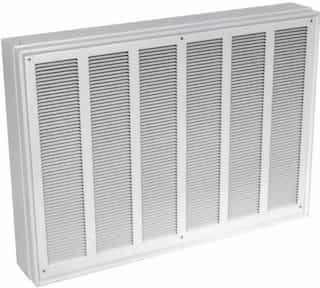 6000W Commercial Fan-Forced Wall Heater, 480V White