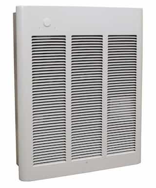750W/1500W Commercial Fan-Forced Wall Heater, 120V 1-Phase White