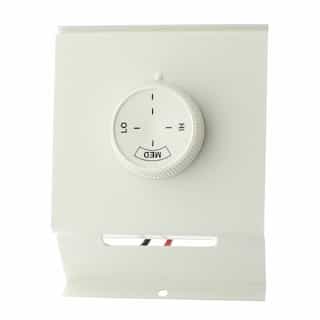 Built-In Thermostat for Electric & QMKC Heater, Single Pole, Northern WHT