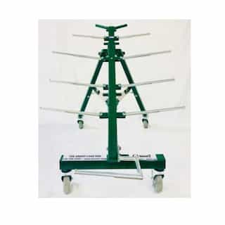 Wire Spool Rack 34X25X6 Inch Cold-Rolled Steel Wire/Cable Dispenser with 4  Adjus