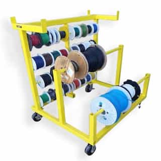 Storage cart Cable & Wire Holders at