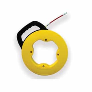 49.2-Ft Fish Tape in Case, Single Strand, Yellow