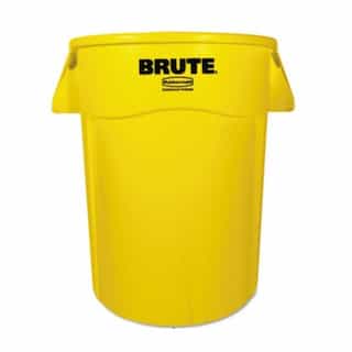 Brute Yellow 44 Gal Utility Container w/ Venting Channels