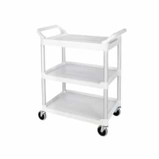 Rubbermaid White Utility/Service Cart with 200 lb Capacity (Rubbermaid  3424-88 OWH)