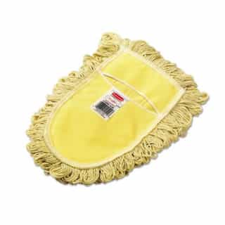 Yellow, Looped-End Cotton Trapper Wedge Dust Mop Head