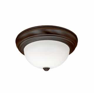 Royal Pacific 11-in 15W LED Dome Ceiling Mount, 1126 lm, 120V, 3000K, Bronze