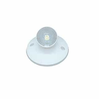 1W LED Remote Head for Emergency Lights, Single, Wide, 120V, White