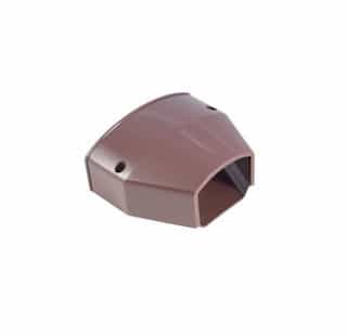 Rectorseal 3-in Cover Guard Lineset Cover End Cap, Brown