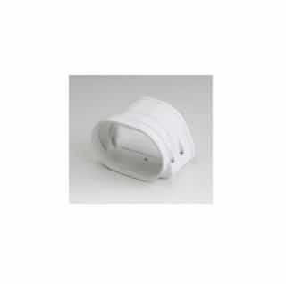 4.5-in Fortress Lineset Cover Flex Adaptor, White