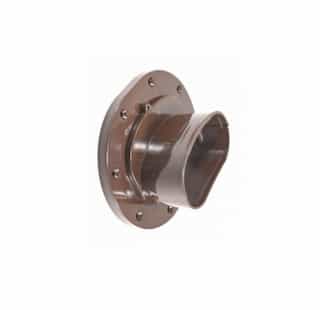 4.5-in Cover Guard Lineset Cover Wall Flange, Brown