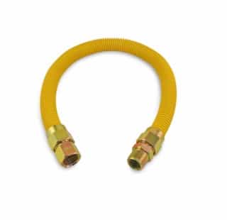 Rectorseal 12-in x 1/2-in SS Gas Connector w/ 3/4-in MIP & 3/4-in FIP, Coated