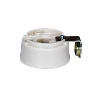 Ballast & Socket Combo Lamp Holder w/ Side Mount, 4-Pin, GU24