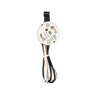 660W Ballast & Socket Combo Lamp Holder w/ Snap Bracket, GU24, 600V