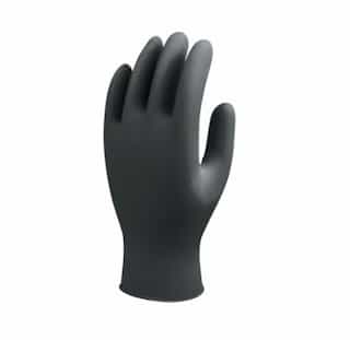 770 Series Nitrile Gloves, X-Large, Rolled Cuff, Black