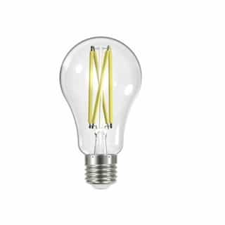 Satco 12.5W LED A19 Bulb, Dimmable, E26, 1500 lm, 120V, 4000K, Clear	