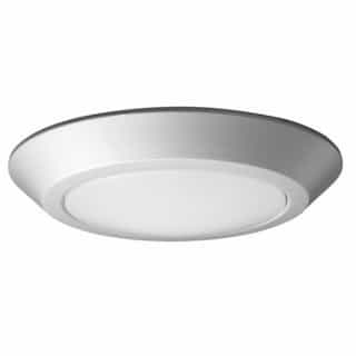 16.5W Round 7 Inch LED Flush Mount, Dimmable, 3000K, Brushed Nickel