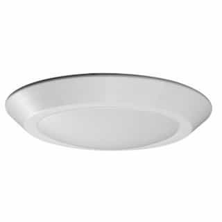 12W Round 10 Inch LED Flush Mount, Dimmable, 4000K, White