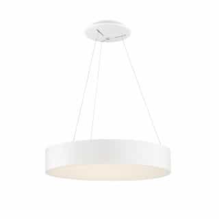 18" 20W LED Pendant Light, Dimmable, 1300 lm, 3000K, White