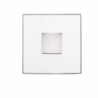 17" 31.5W LED Square Flush Mount Ceiling Light, Dim, 2200 lm, 3000K, Polished Nickel