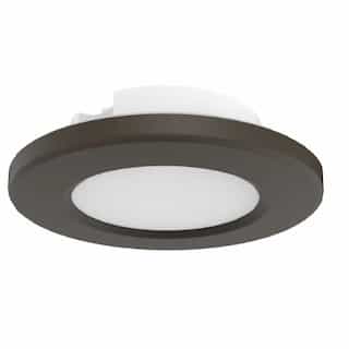 4-in 9W LED Surface Mount, 120V, Selectable CCT, Bronze