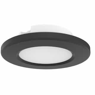 4-in 9W LED Surface Mount, 120V, Selectable CCT, Black