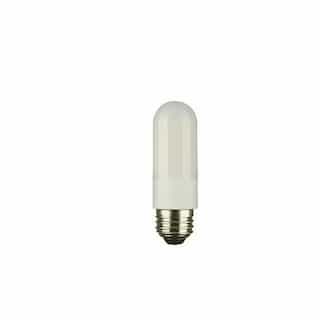 8W LED T10 Bulb, Dimmable, E26, 120V, 860 lm, 3000K, Frosted