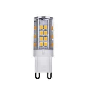 3.5W LED T4 Bulb, Non-Dimmable, G9, 330 lm, 120V, 3000K, Clear
