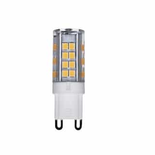 3.5W LED T4 Bulb, Non-Dimmable, G9, 330 lm, 120V, 4000K, Clear
