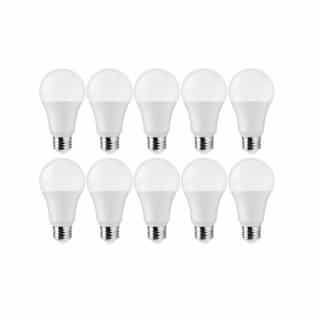 Satco 12W LED A19 Bulb, E26, 1100 lm, 120V, 5000K, White, Contactor Pack