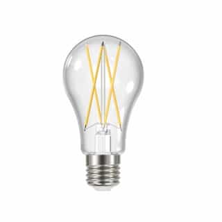 Satco 12W LED A19 Bulb, Dimmable, 100W Inc. Retrofit, 1500 lm, 2700K, Clear