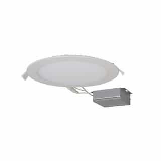Satco 8-in 24W Direct-Wire LED Downlight, Edge-Lit, Dimmable, 1800 lm, 120V, 4000K, White