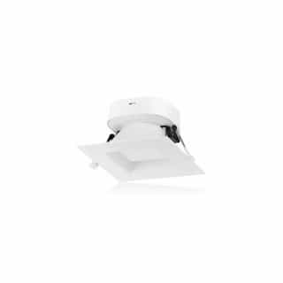 Satco 4-in 7W Direct-Wire LED Downlight, Square, Dimmable, 490 lm, 120V, 3000K, White