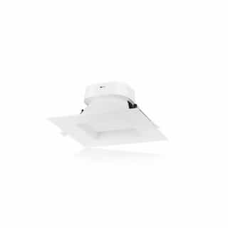 Satco 6-in 9W Direct-Wire LED Square Downlight, Dimmable, 720 lm, 120V, 2700K, White