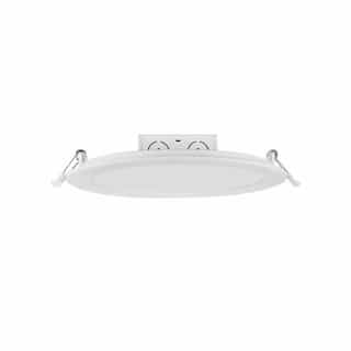 Satco 8-in 18W Direct-Wire LED Downlight, Edge-Lit, Dimmable, 1300 lm, 120V, 2700K, White