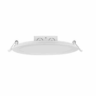Satco 8-in 18W Direct-Wire LED Downlight, Edge-Lit, Dimmable, 1300 lm, 120V, 4000K, White