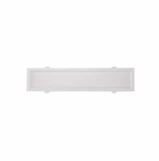 Satco 18in 15W Direct-Wire LED Linear Downlight, Dimmable, 1125 lm, CCT Selectable, White