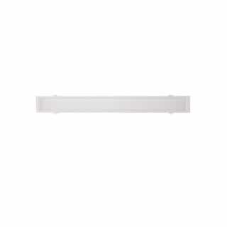 Satco 3-ft 25W Direct-Wire LED Linear Downlight, Dimmable, 1875 lm, CCT Selectable, White