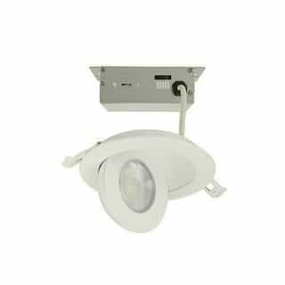Satco 9W LED Recessed Downlight, Dim, Direct Wire, 120V, CCT Select, Round