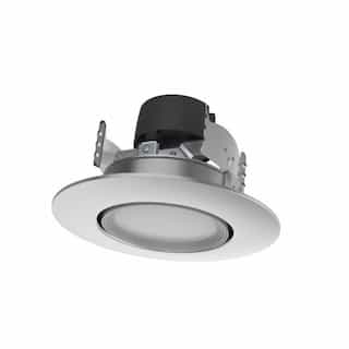 7.5W LED Retrofit Downlight, Gimbaled, Dimmable, 600 lm, 120V, Nickel
