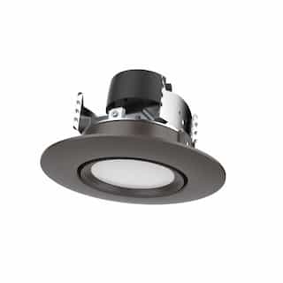 7.5W LED Retrofit Downlight, Gimbaled, Dimmable, 600 lm, 120V, Bronze