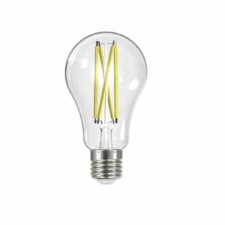 12.5W LED A19 Bulb, Dimmable, E26, 1500 lm, 120V, 3000K, Clear