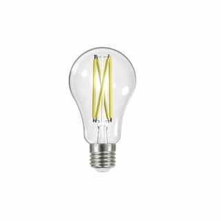 12.5W LED A19 Bulb, Dimmable, E26, 1500 lm, 120V, 2700K, Clear