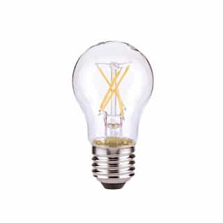 Satco 5W LED A15 Bulb, Dimmable, 40W Inc. Retrofit, 450 lm, 4000K, Clear  (Satco S21101)