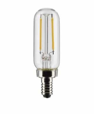 2.8W LED T6 Bulb, Dimmable, E12 Base, 200 lm, 120V, 2700K