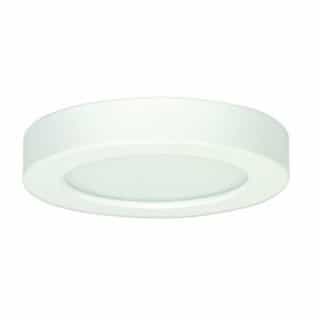 Satco 10.5W Round 5.5 Inch LED Flush Mount, Dimmable, 4000K, White