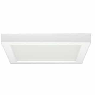 18.5W Square 9 Inch LED Flush Mount, Dimmable, 4000K, White